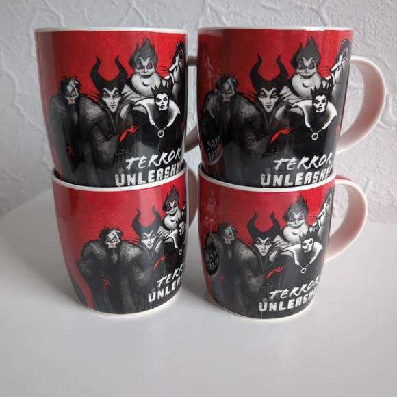 Disney Other - Disney Mugs Disney Villains Set of 4